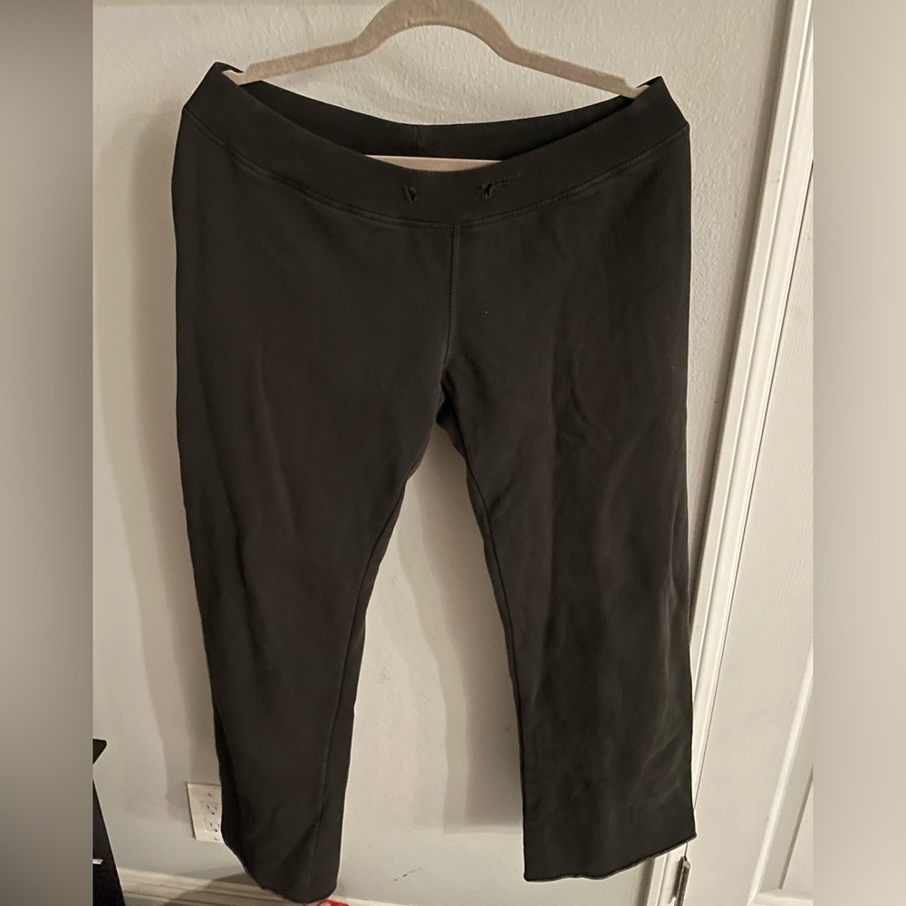 Brandy melville Wide leg, raw hem sweatpants